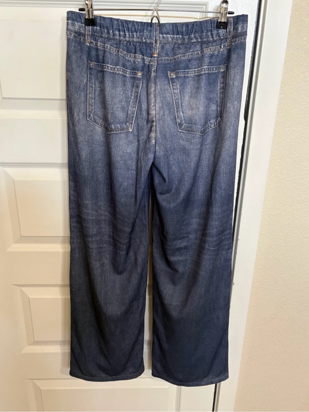 NWT Mila Rosabella Pull-On Jeans-Effect Pants in Faded Blue - Picture 5 of 5
